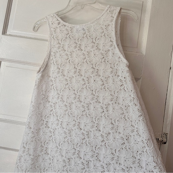 Profile by Gottex White Sheer Floral Lace Swim Coverup Dress Stretch Hi-Low Hem - Picture 8 of 16